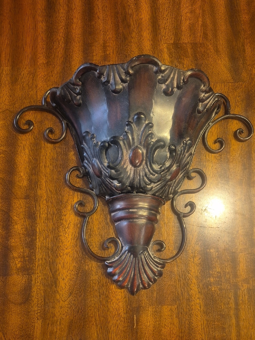 Hobby Lobby Ornate Wall Sconce in Brown and Bronze Tones